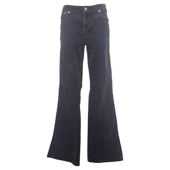 Arizona Black Y2K Low Rise Corduroy Bootcut Flare Pants Size 9 - Picture 1 of 3